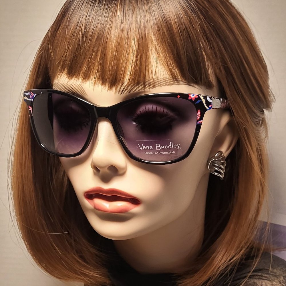 NWT Vera Bradley Sunglasses Cheryl RxAble Authentic Foxwood Purple Gradient Tint